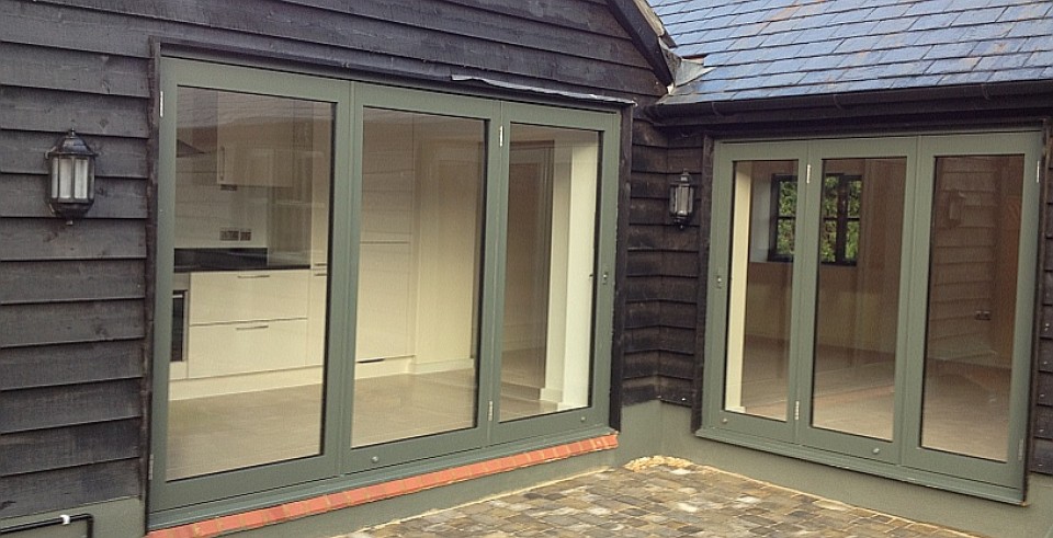 Bi folding Doors, frame colour option
