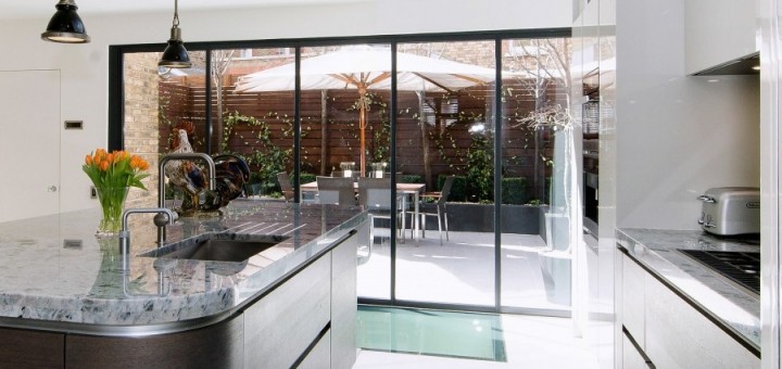 UltraSlim slide-pivot doors