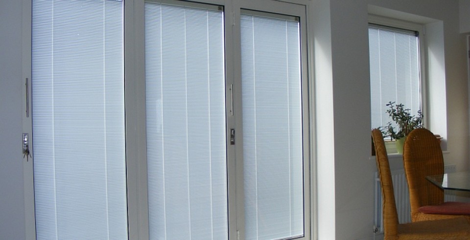 Bifolding Doors with integral blinds