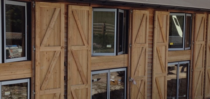 Classic Bifolding Doors & windows on large barn