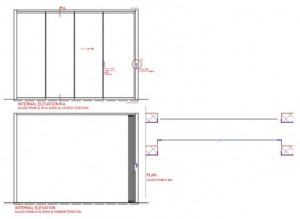 Technical detail - Ultraslim Slide-Pivot Door