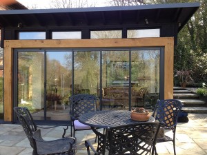 modern extn wood+ultraslim patio doors