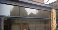 aluminium framed double glazed panels