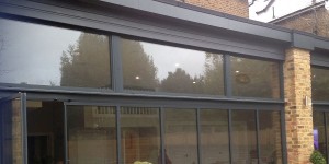 aluminium framed double glazed panels