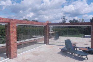 enclosure around patio