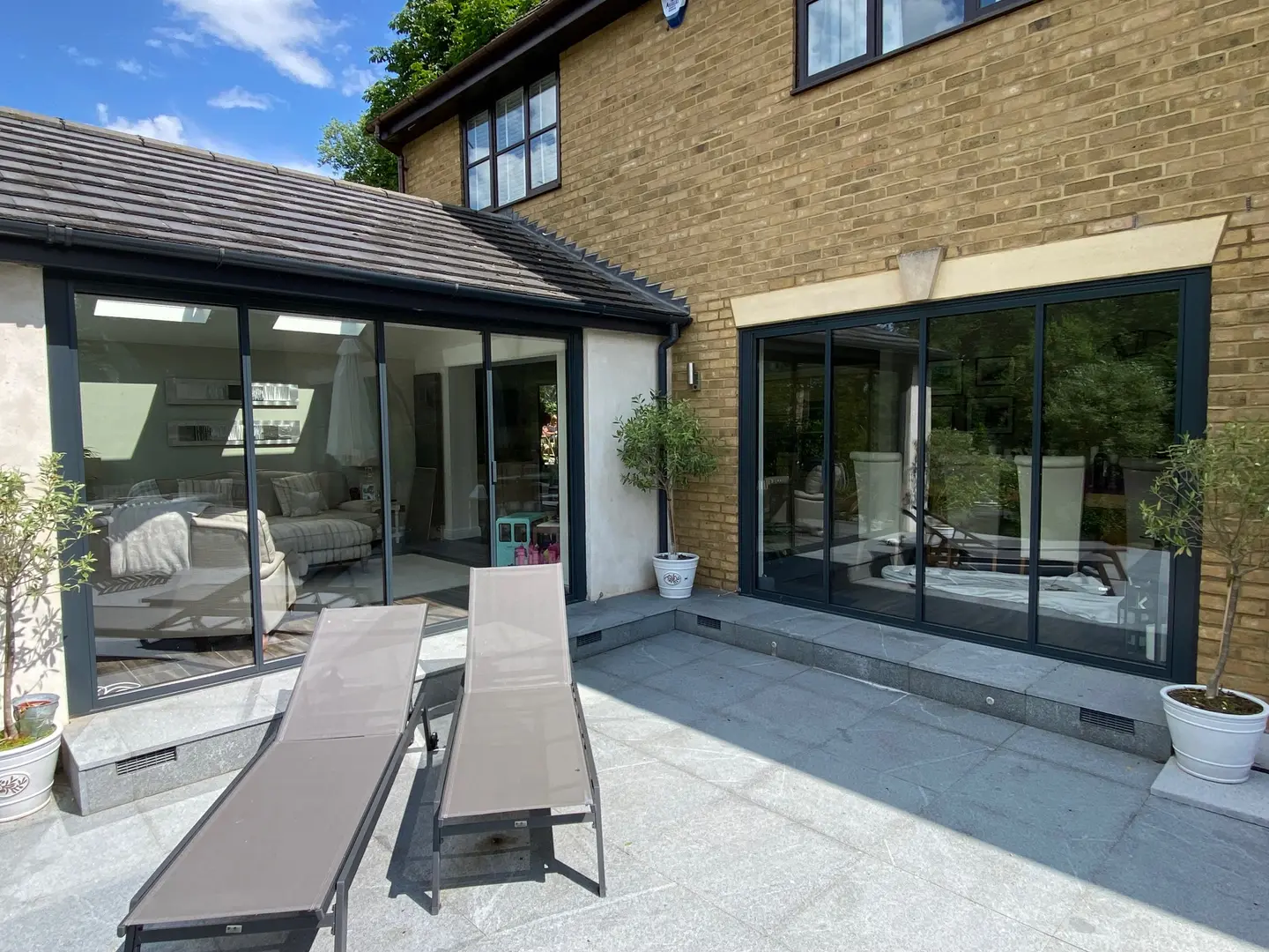 glass external doors