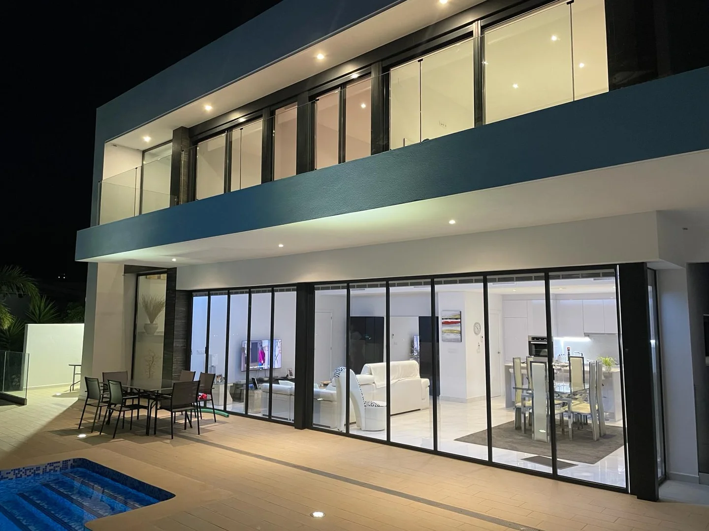set of wide bifold doors