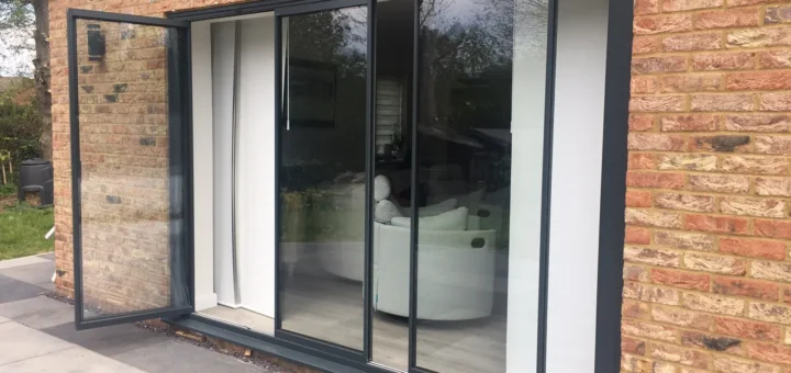 slide and stack external glass doors