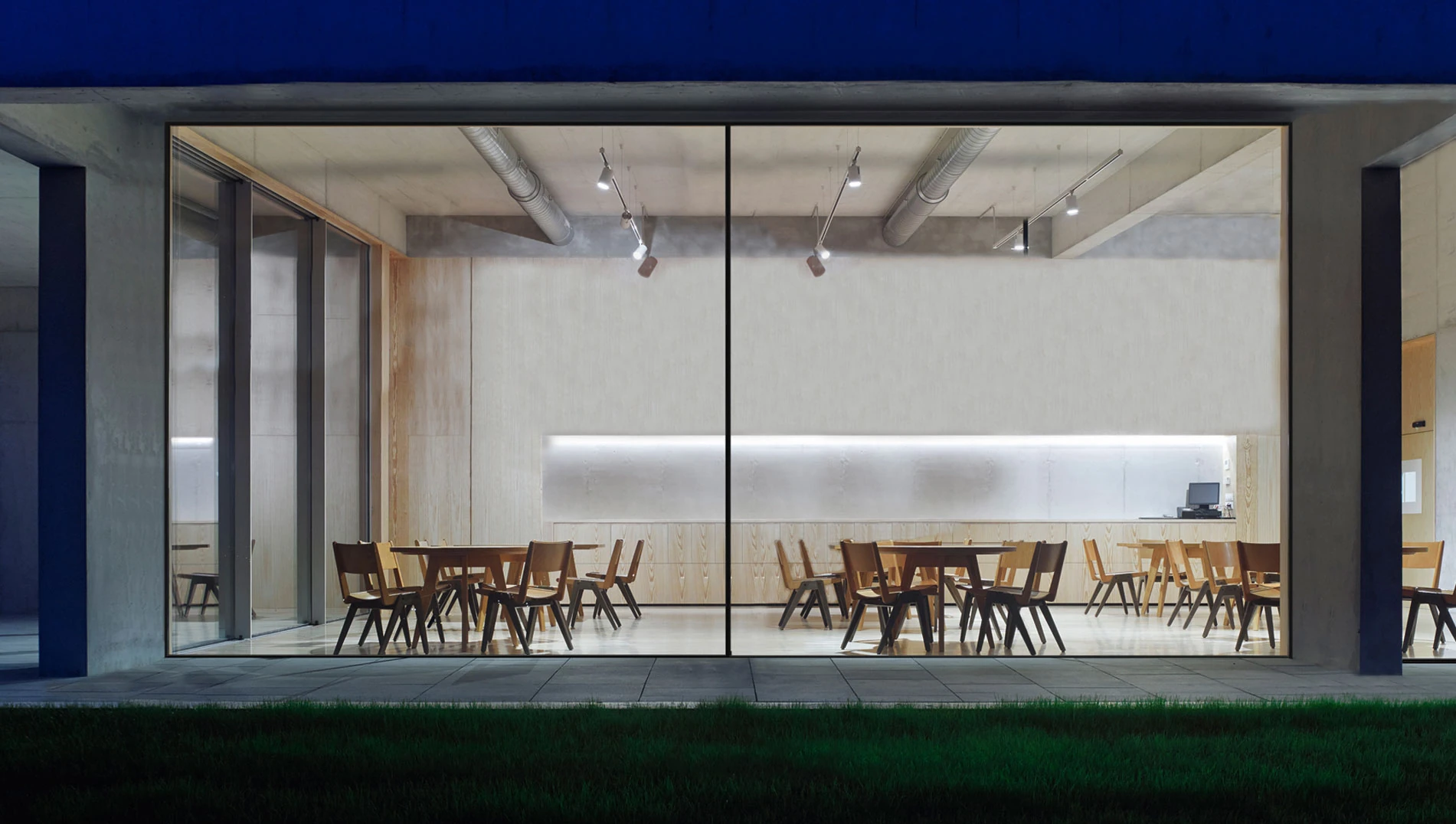tall glass doors
