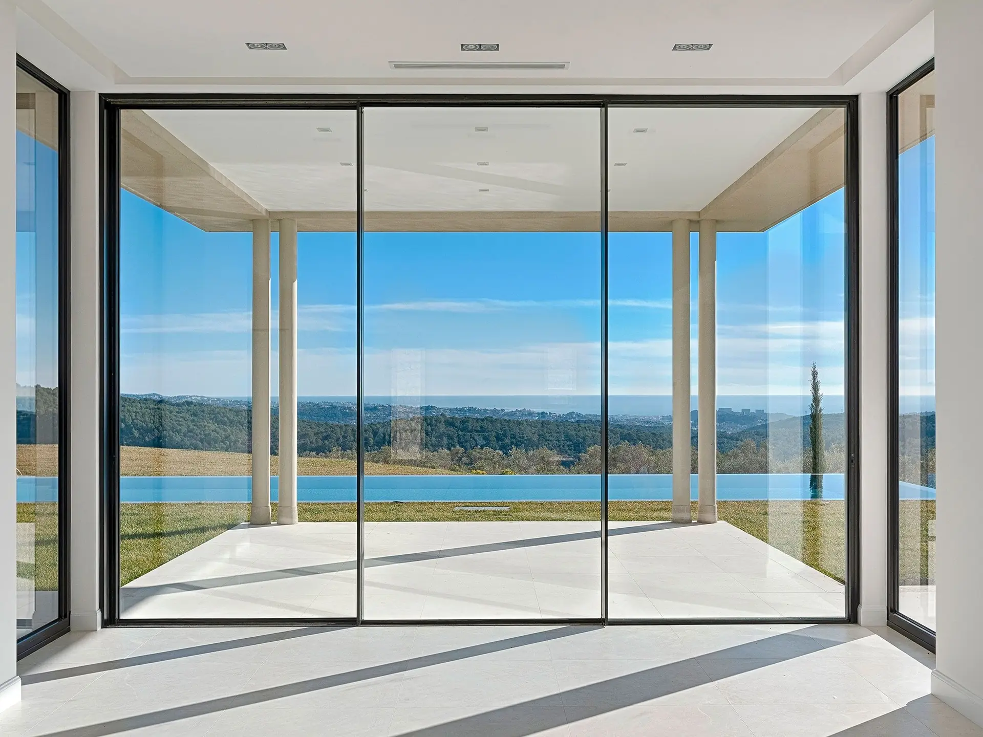 thin frame patio doors